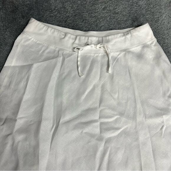 Eileen Fisher Organic Linen Drawstring A-Line Skirt Size Large - Picture 7 of 7